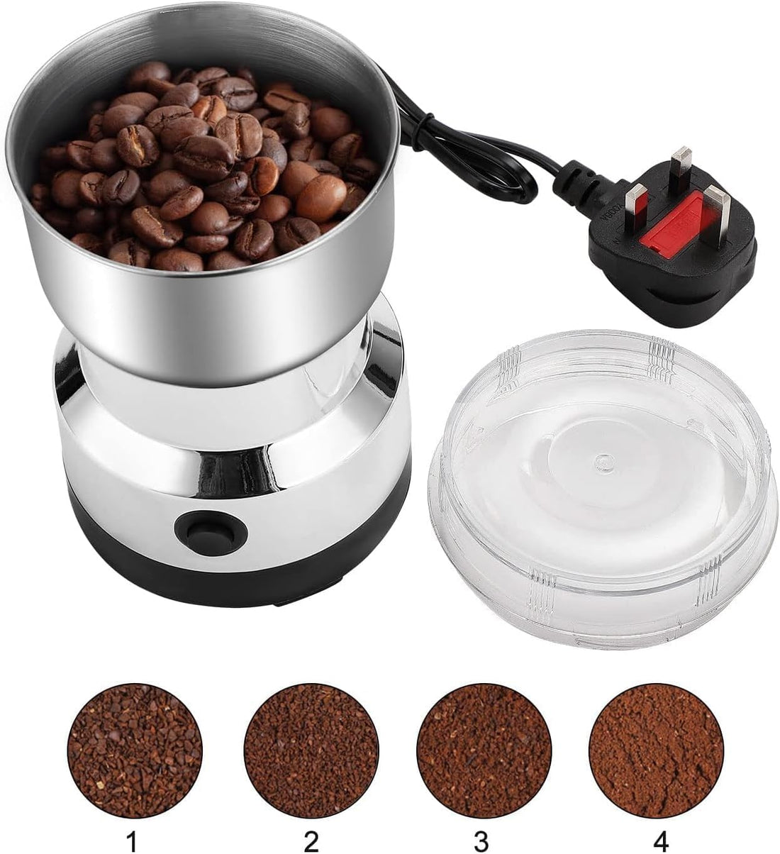 GoldFruit Electric Grinder &amp; Food Chopper – Stainless Steel Bowl